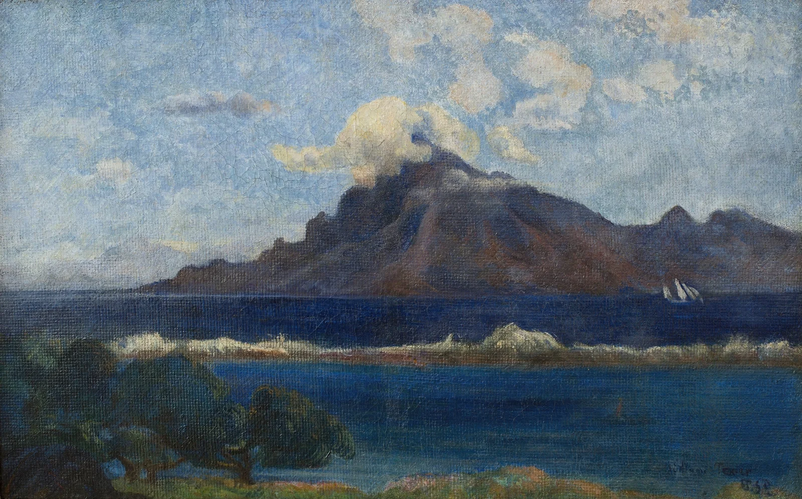 Paysage de Te vaa av Paul Gauguin