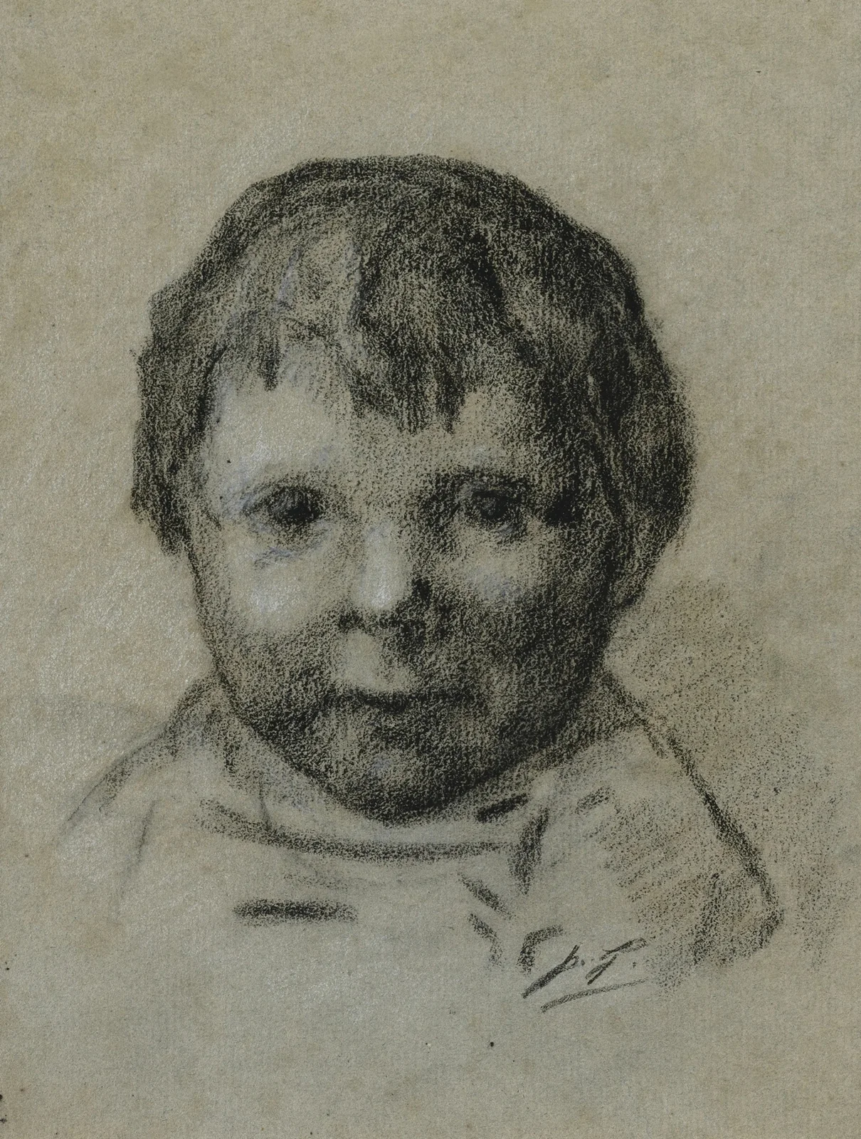 Portrait d’enfant av Paul Gauguin