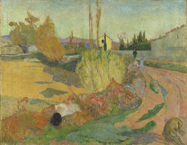 Près d’Arles, ou Le Mas d’Arles av Paul Gauguin