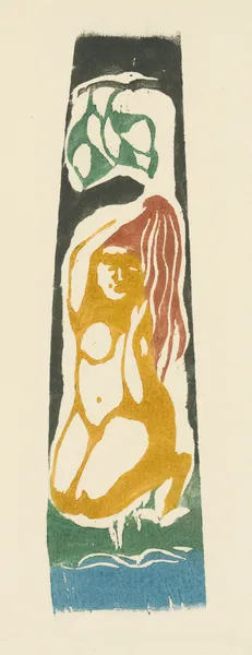 Tahitian Woman Doing her Hair av Paul Gauguin