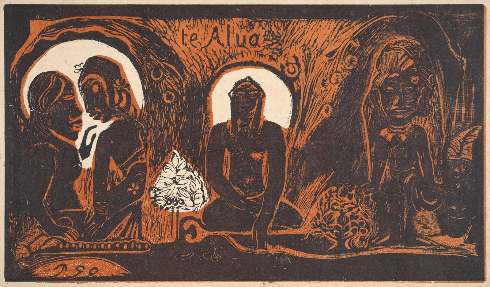 Te Atua (The Gods) av Paul Gauguin