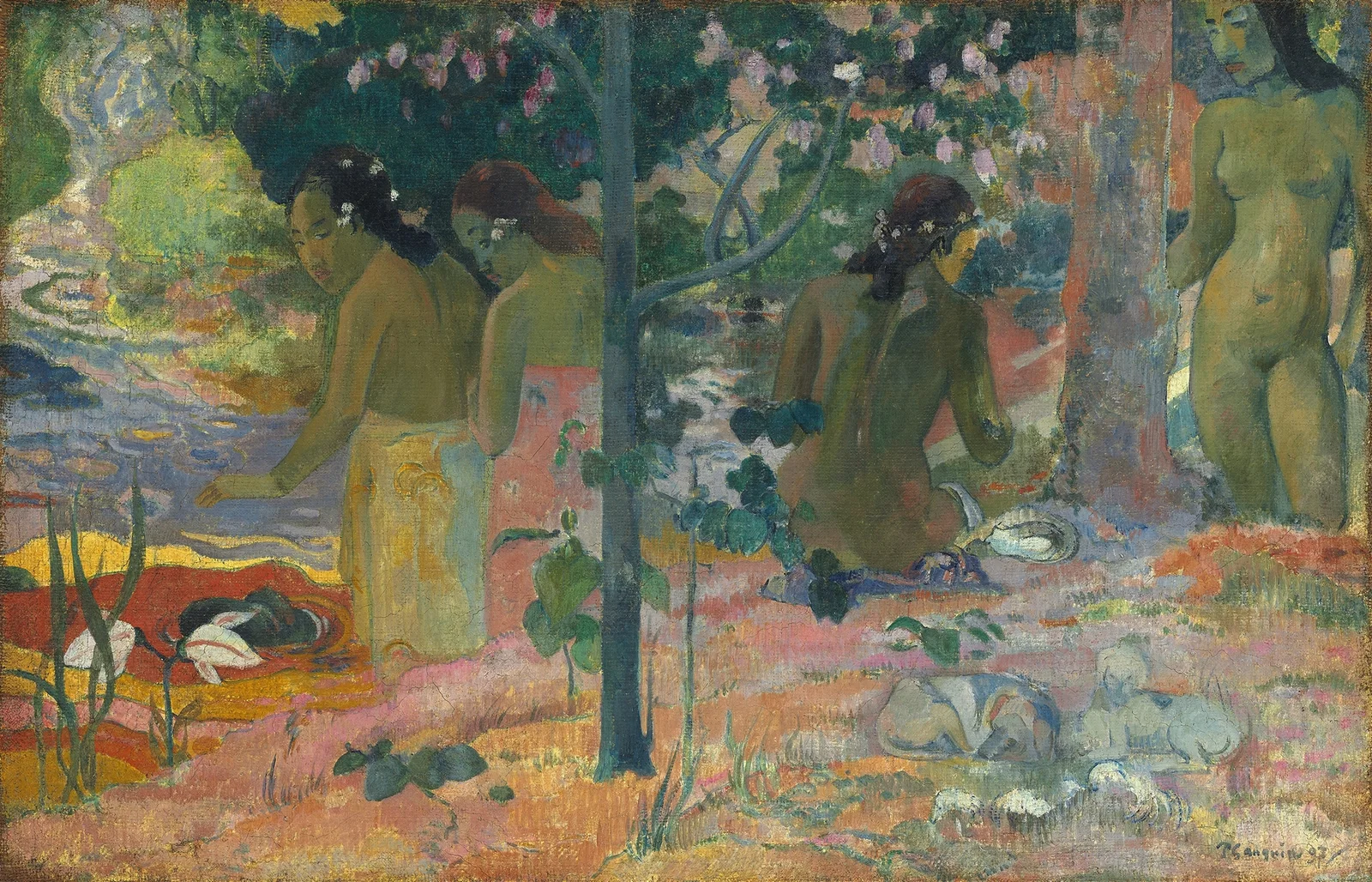 The Bathers av Paul Gauguin