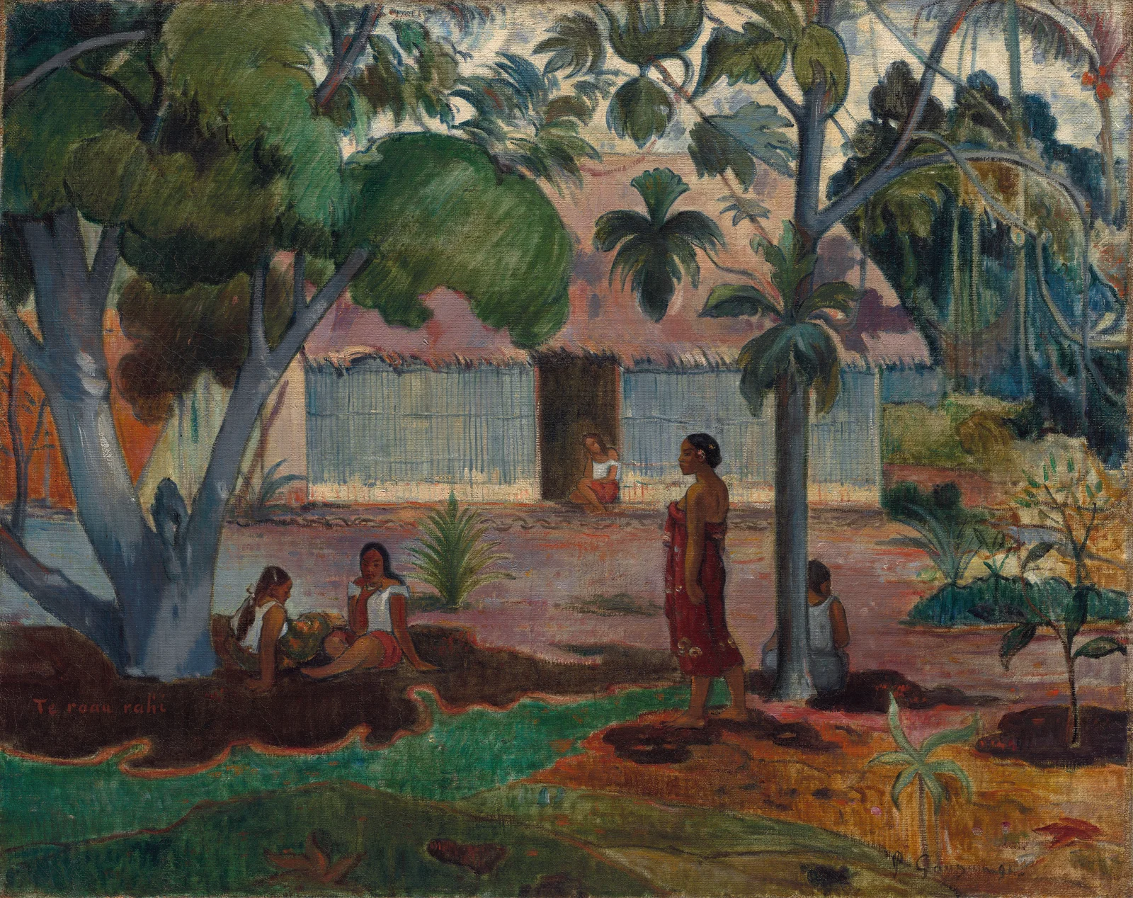 The Large Tree av Paul Gauguin