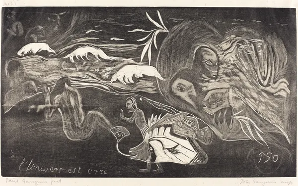 The Universe is Created (L’Univers est cree) II av Paul Gauguin
