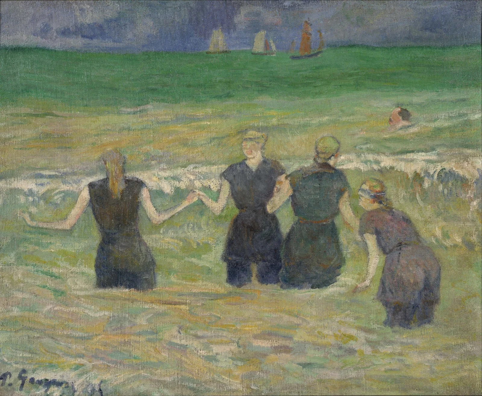 Women Bathing av Paul Gauguin