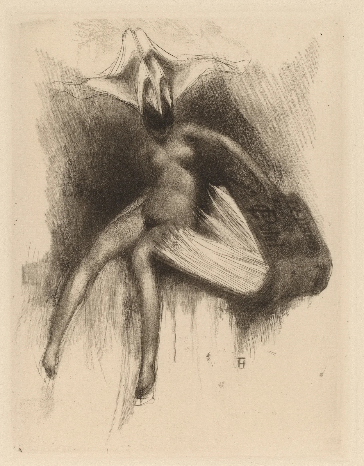 Ex Libris C. Patel (19th century) av Paul Gavarni