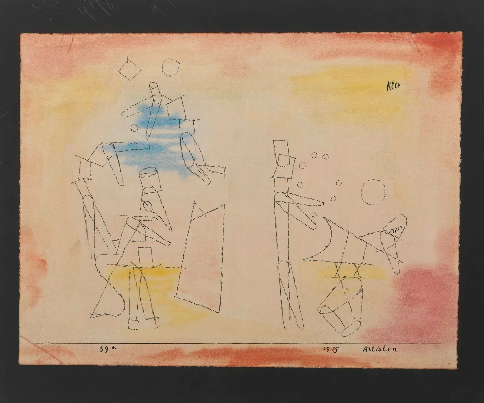 Acrobats av Paul Klee