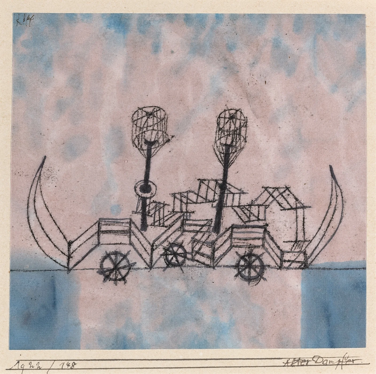 Alter Dampfer (Old Steamboat) av Paul Klee