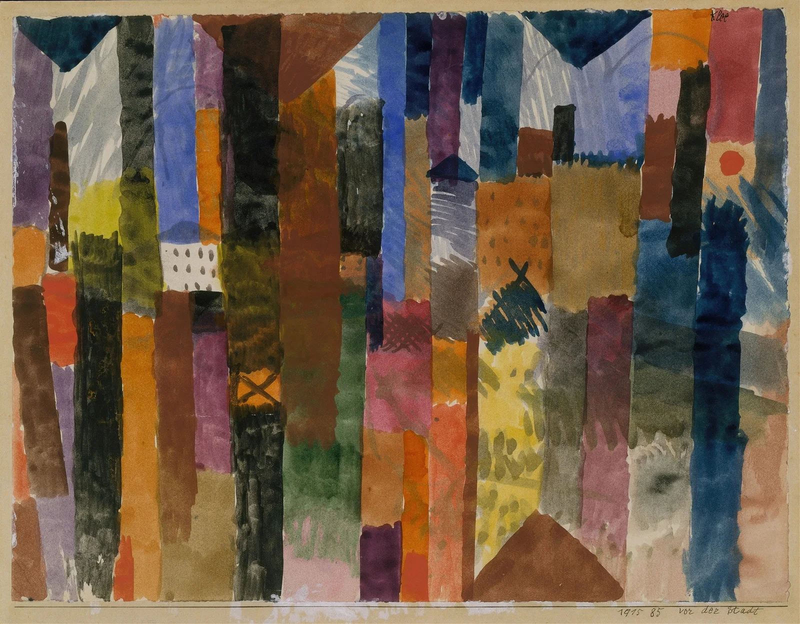 Before the Town av Paul Klee