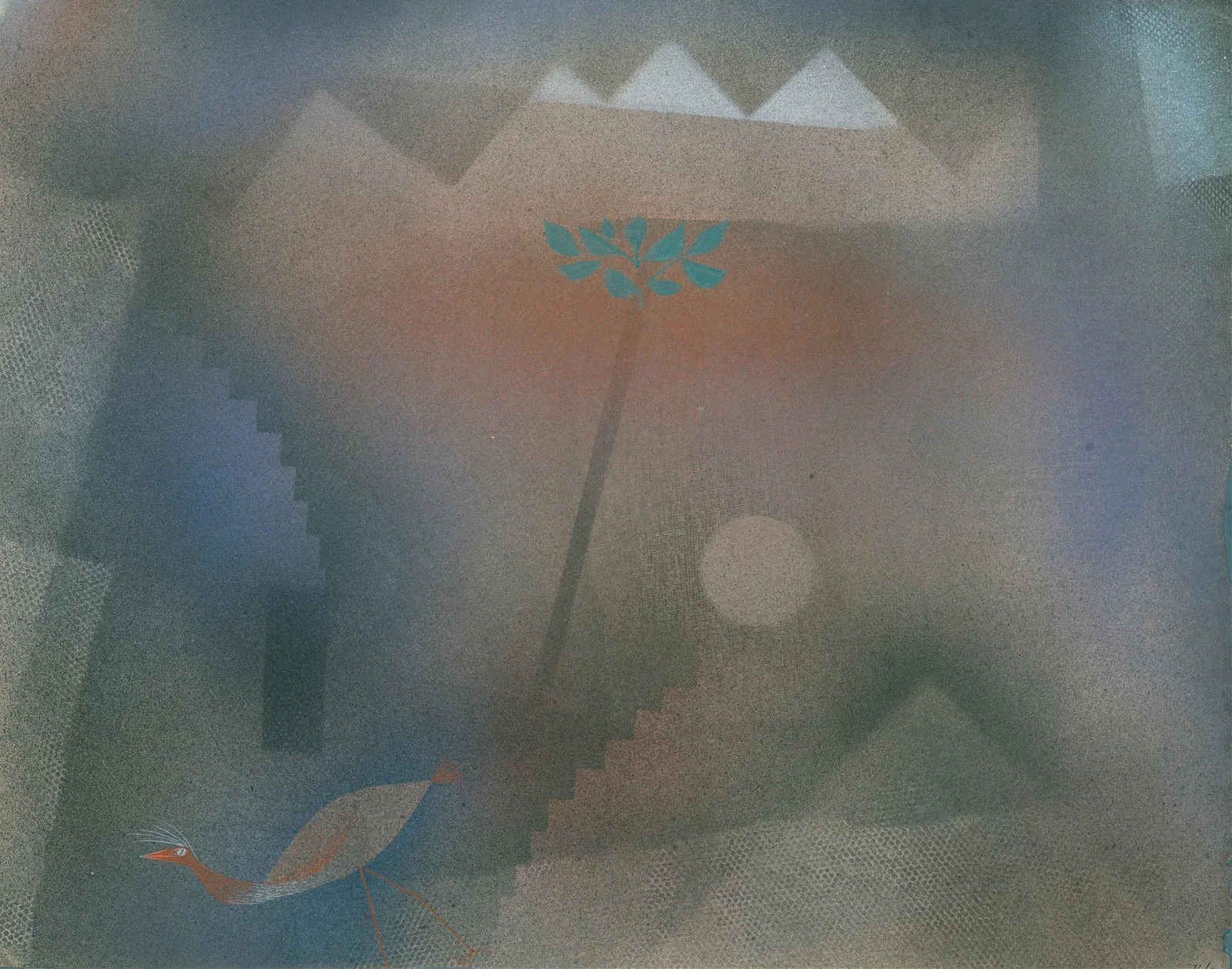 Bird Wandering Off av Paul Klee