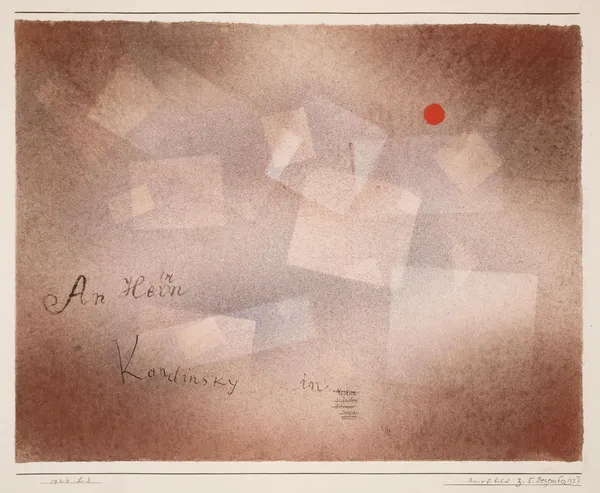 Briefbild z. 5. Dezember 1927 av Paul Klee