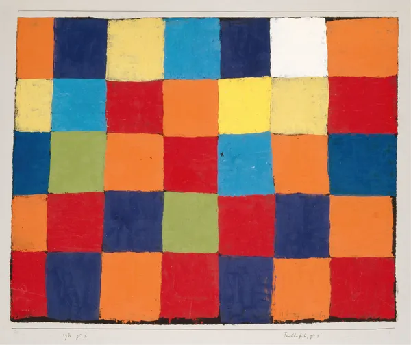 Color chart ‘Qu 1’ av Paul Klee