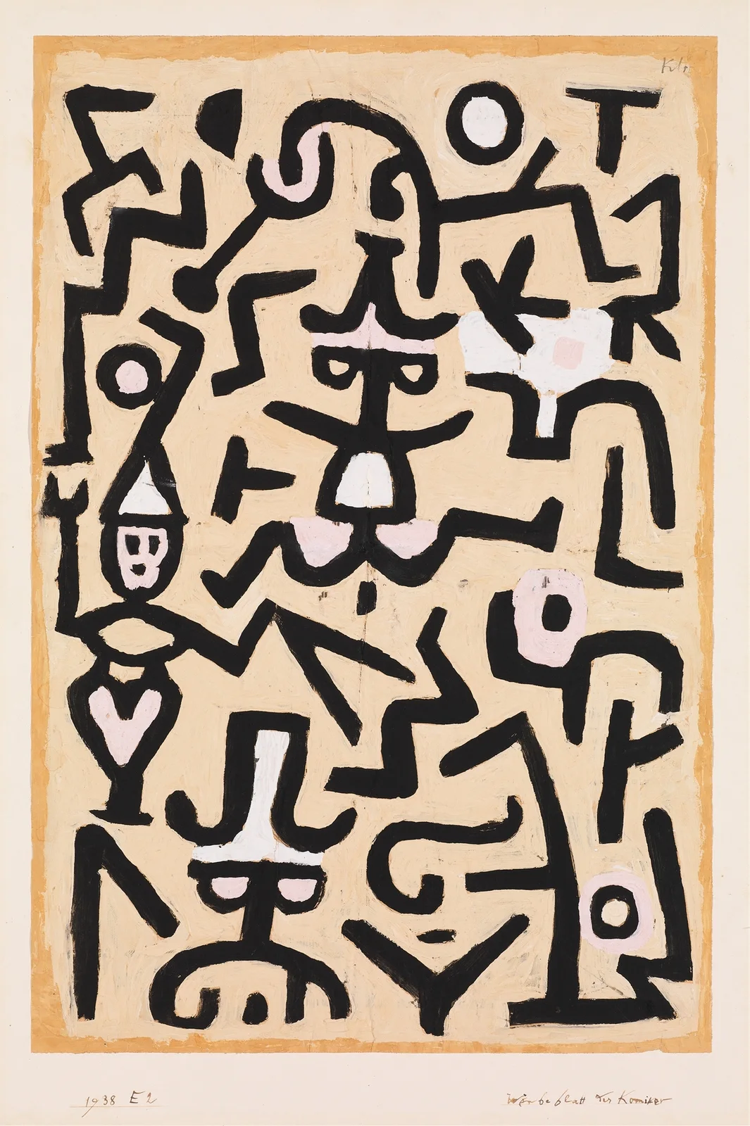 Comedians’ Handbill av Paul Klee