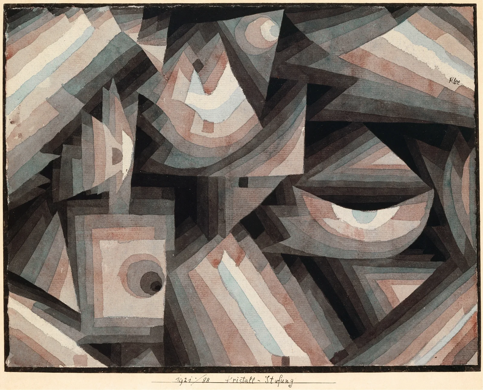 Crystal gradation av Paul Klee