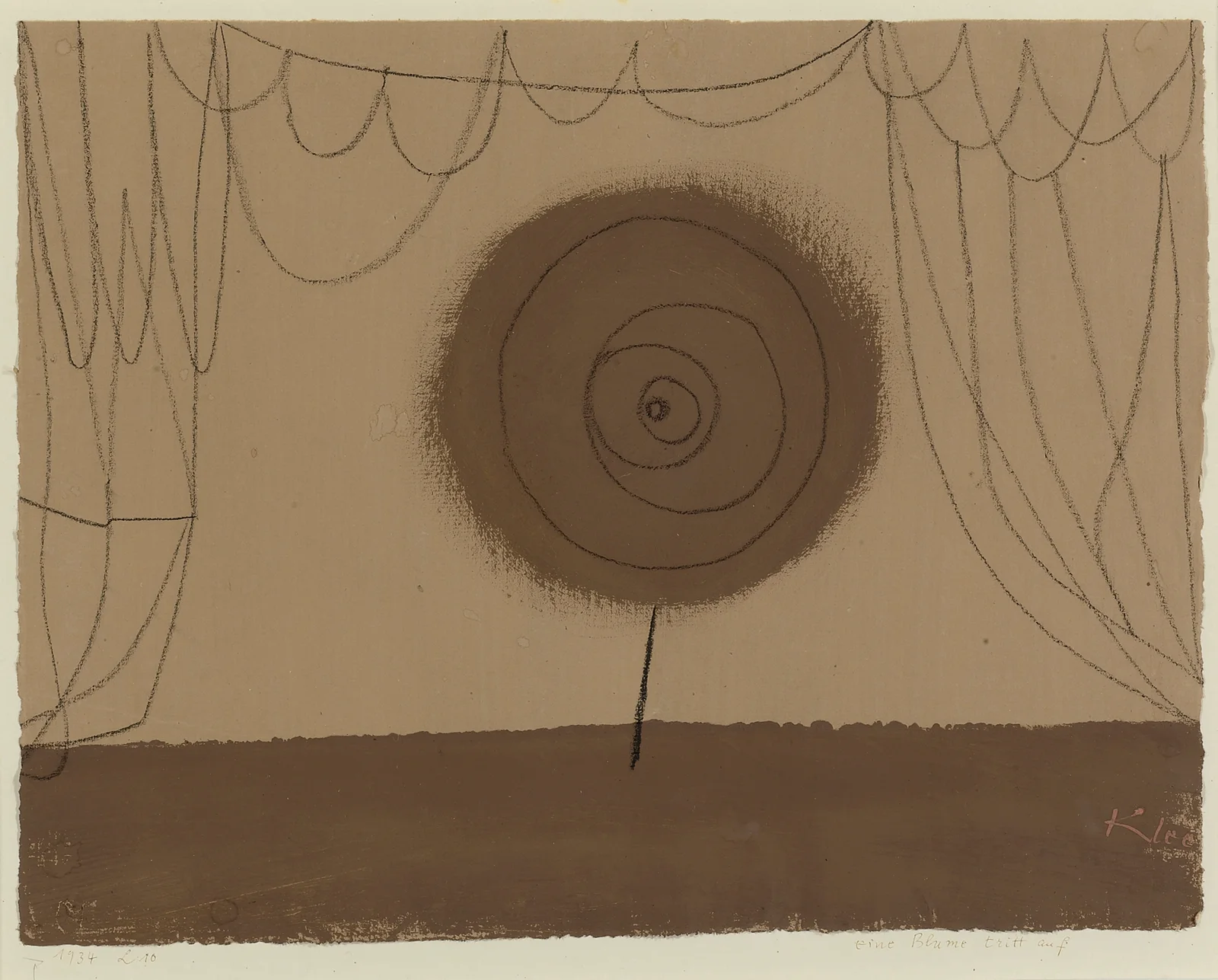 Eine Blume Tritt Auf (A Flower Performs) av Paul Klee