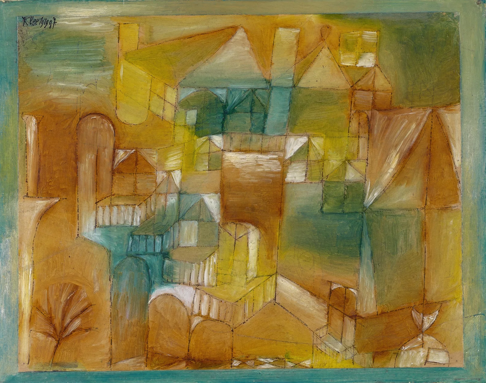 Façade Brown-Green av Paul Klee