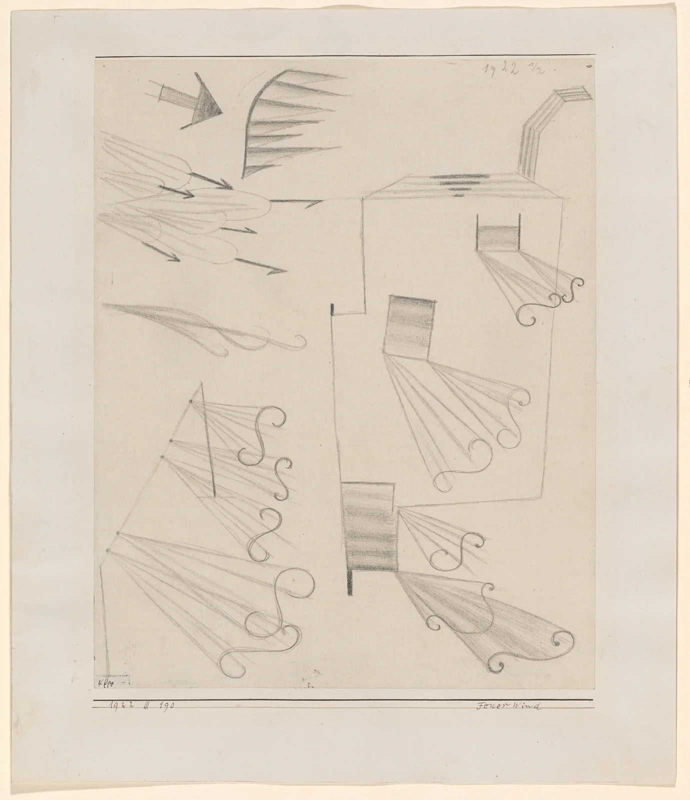 Fire Wind av Paul Klee