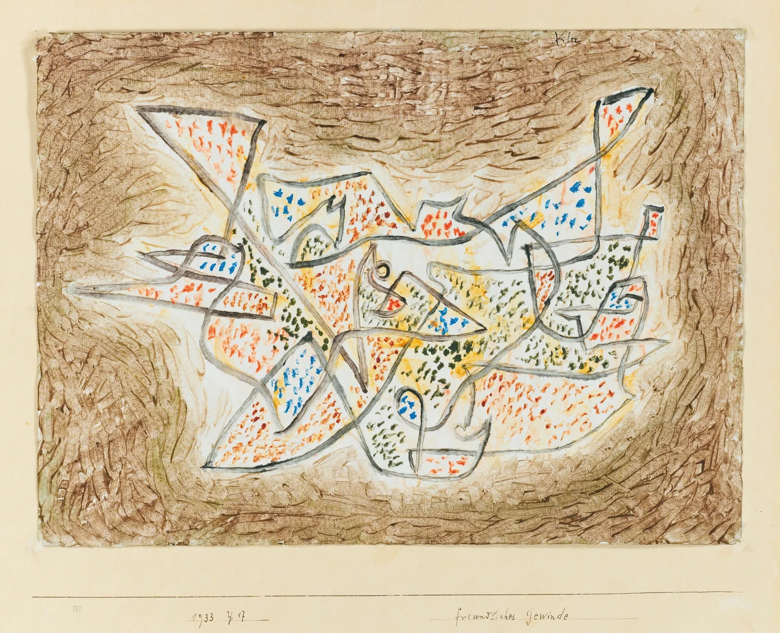 Freundliches Gewinde (Friendly Meandering) av Paul Klee