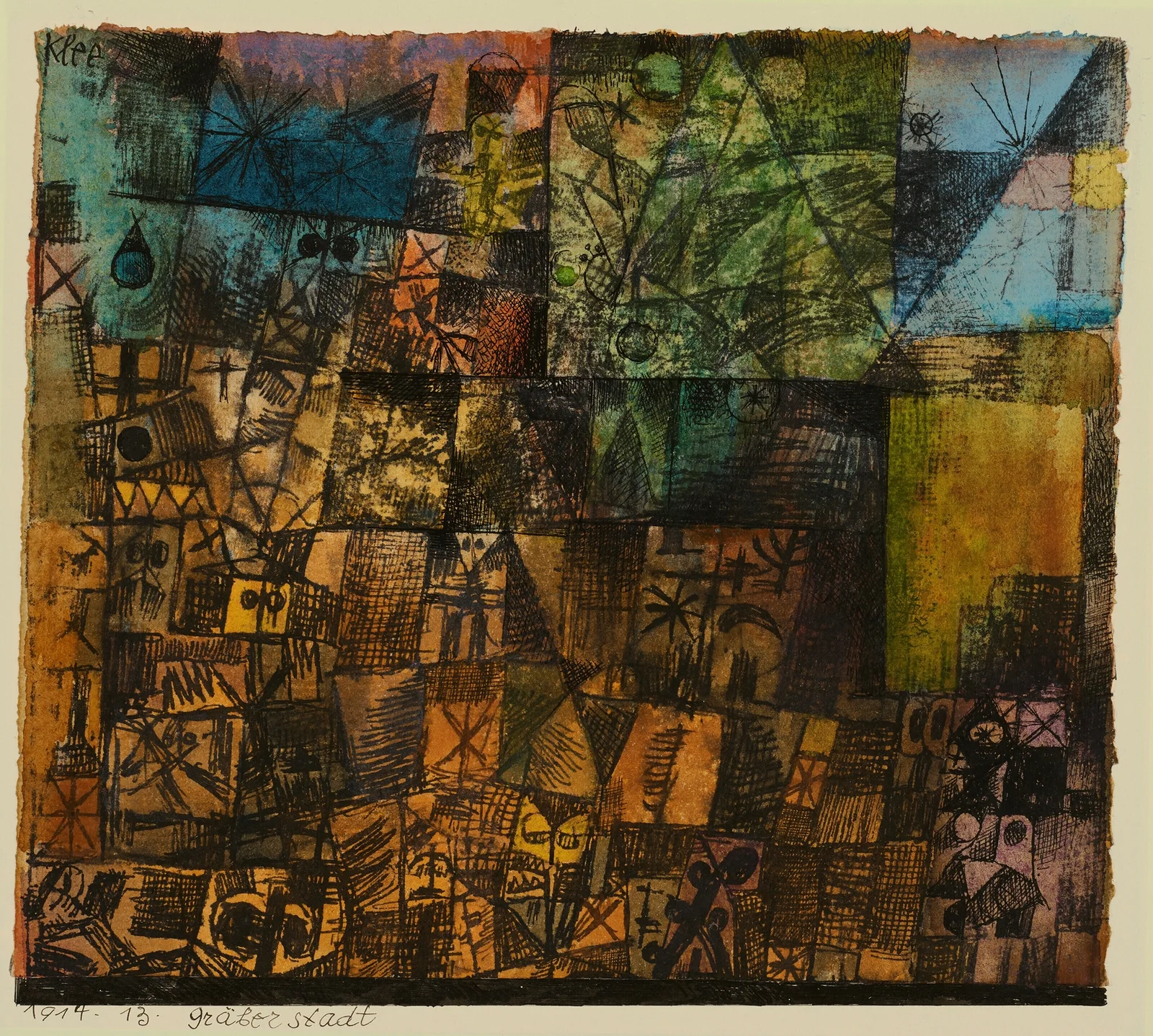 Gräberstadt av Paul Klee
