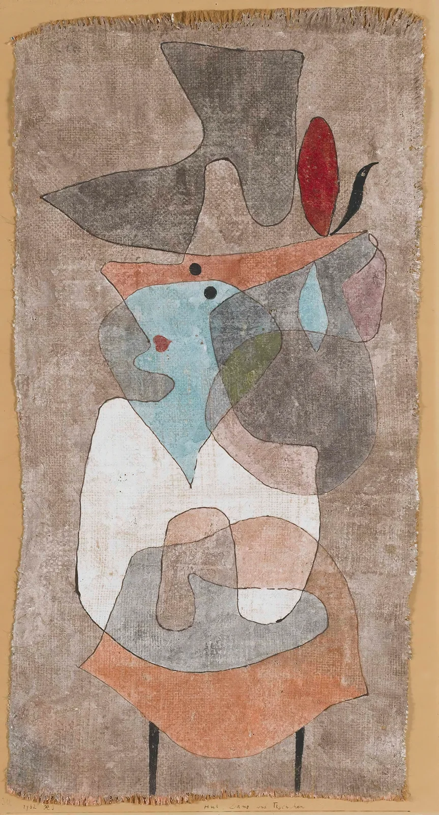 Hat, Lady and Little Table. av Paul Klee