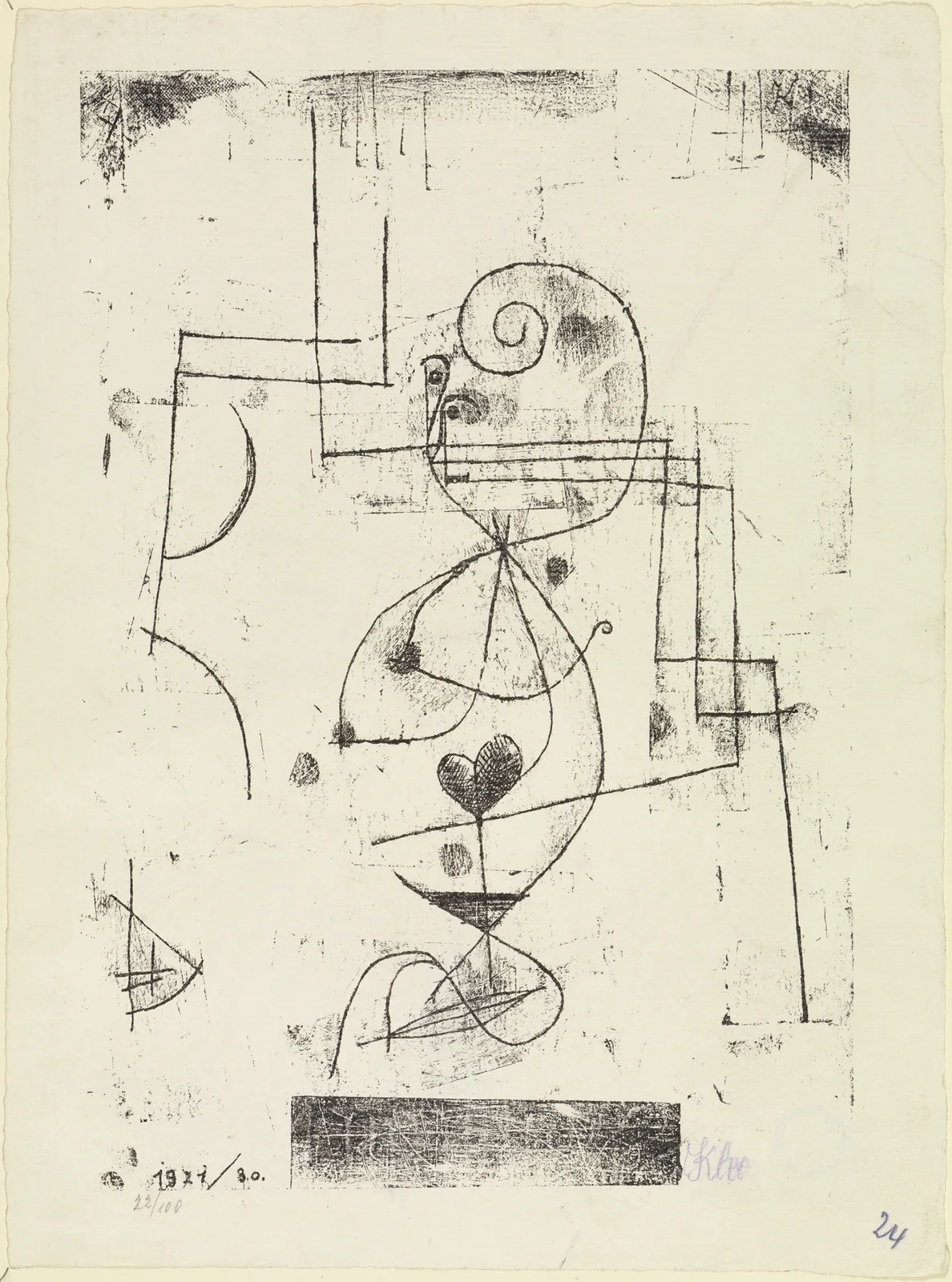 Herzdame av Paul Klee