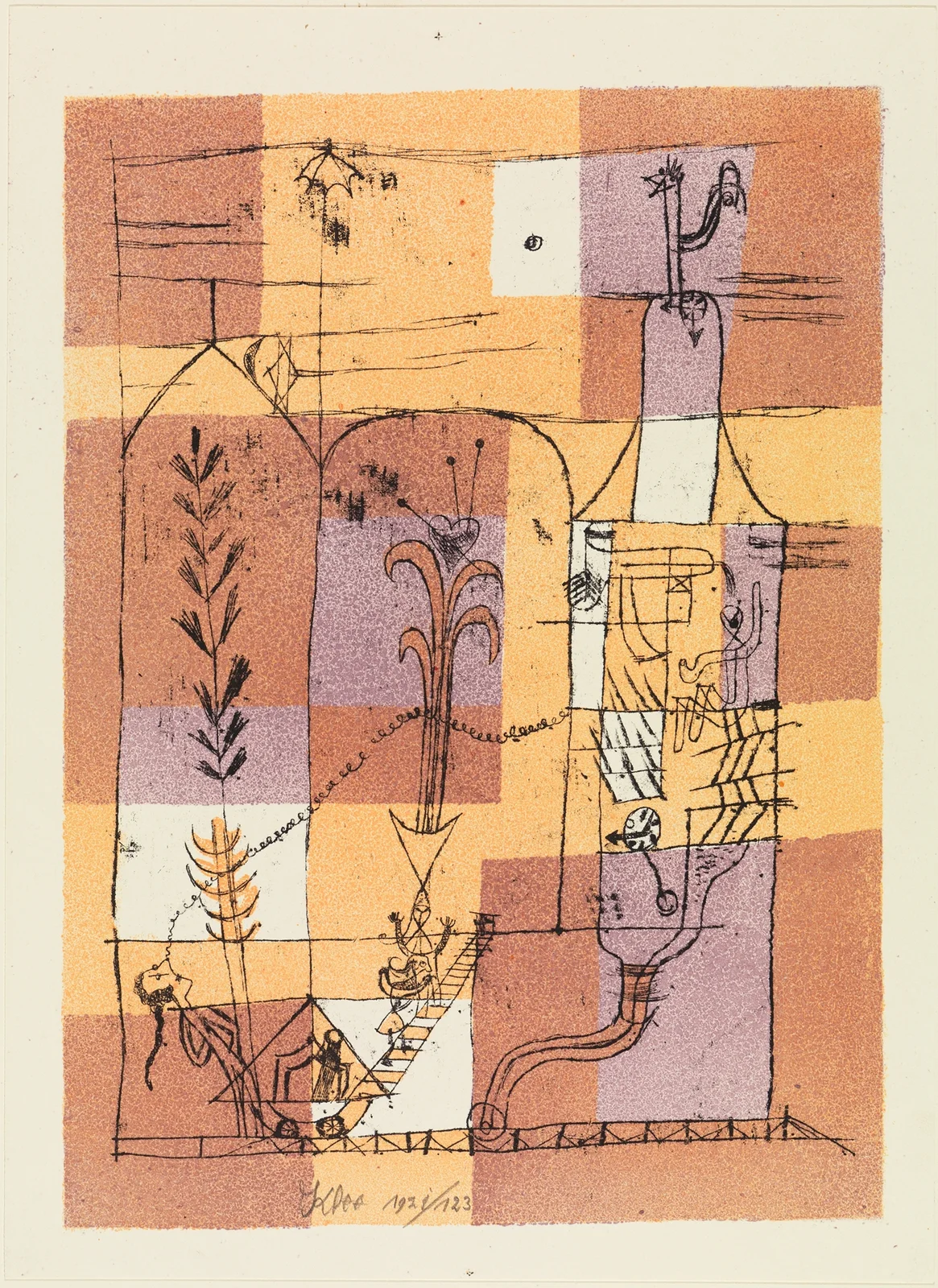 Hoffmanneske Szene av Paul Klee