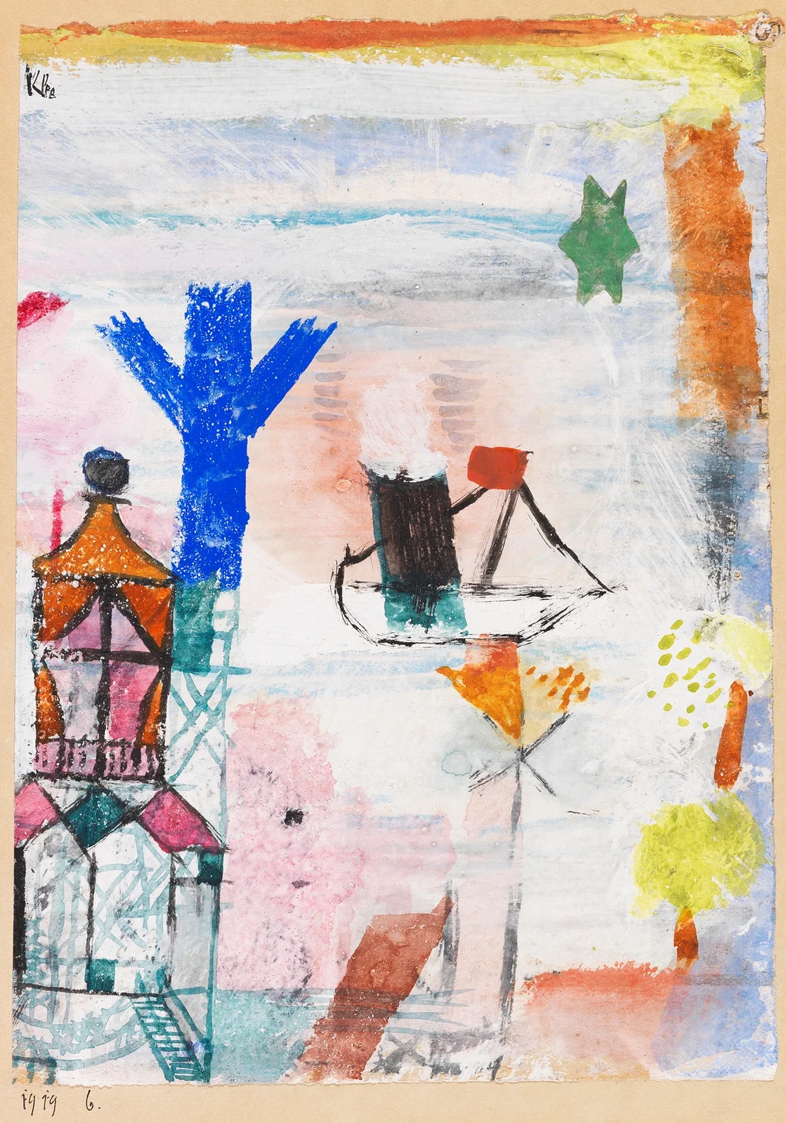 Kleiner Dampfer av Paul Klee