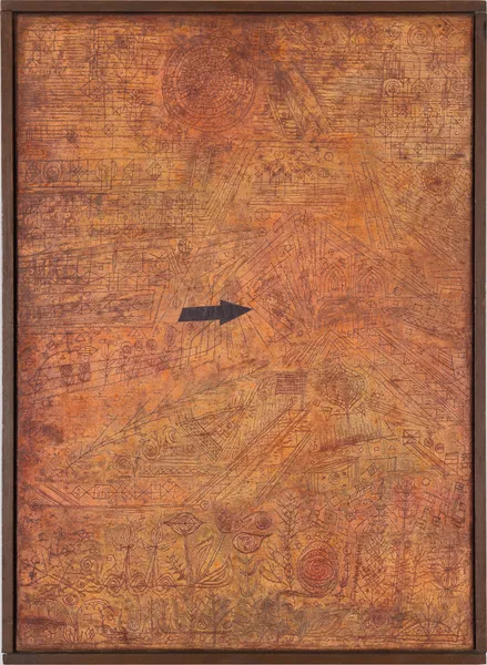 Pfeil im Garten av Paul Klee