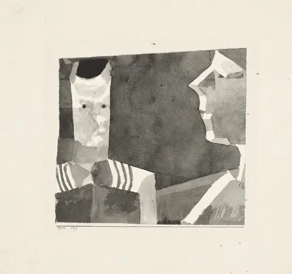 Portrait Sketch ‘Aunt and Nephew’ av Paul Klee