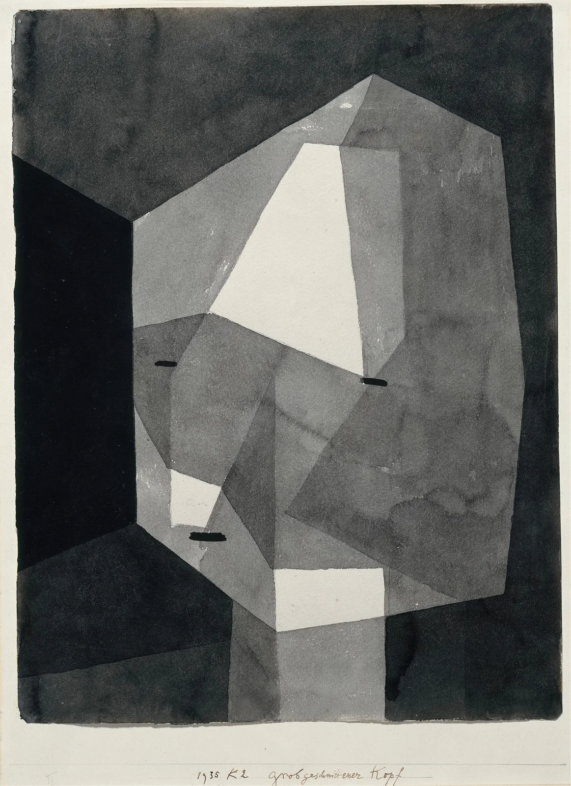Rough-Cut Head av Paul Klee