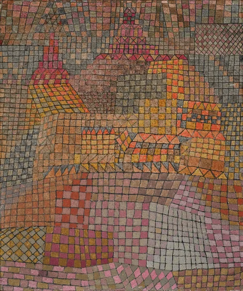 Stadtburg Kr. (Town Castle Kr.) av Paul Klee