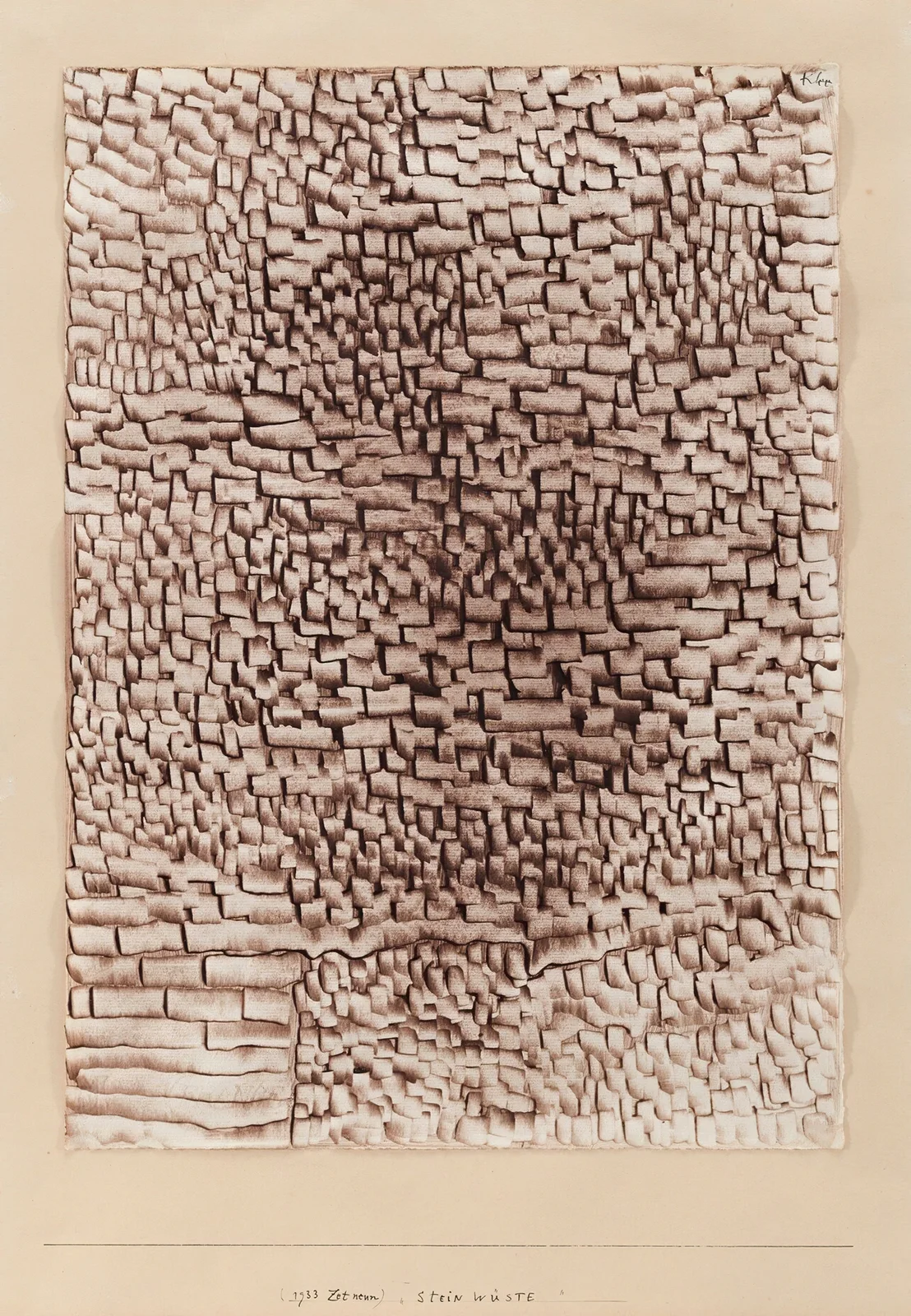 Steinwüste (Stone Desert) av Paul Klee