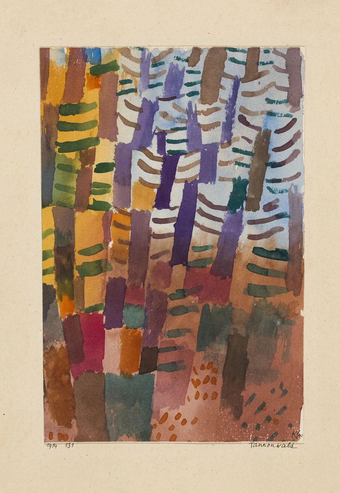 Tannenwald av Paul Klee