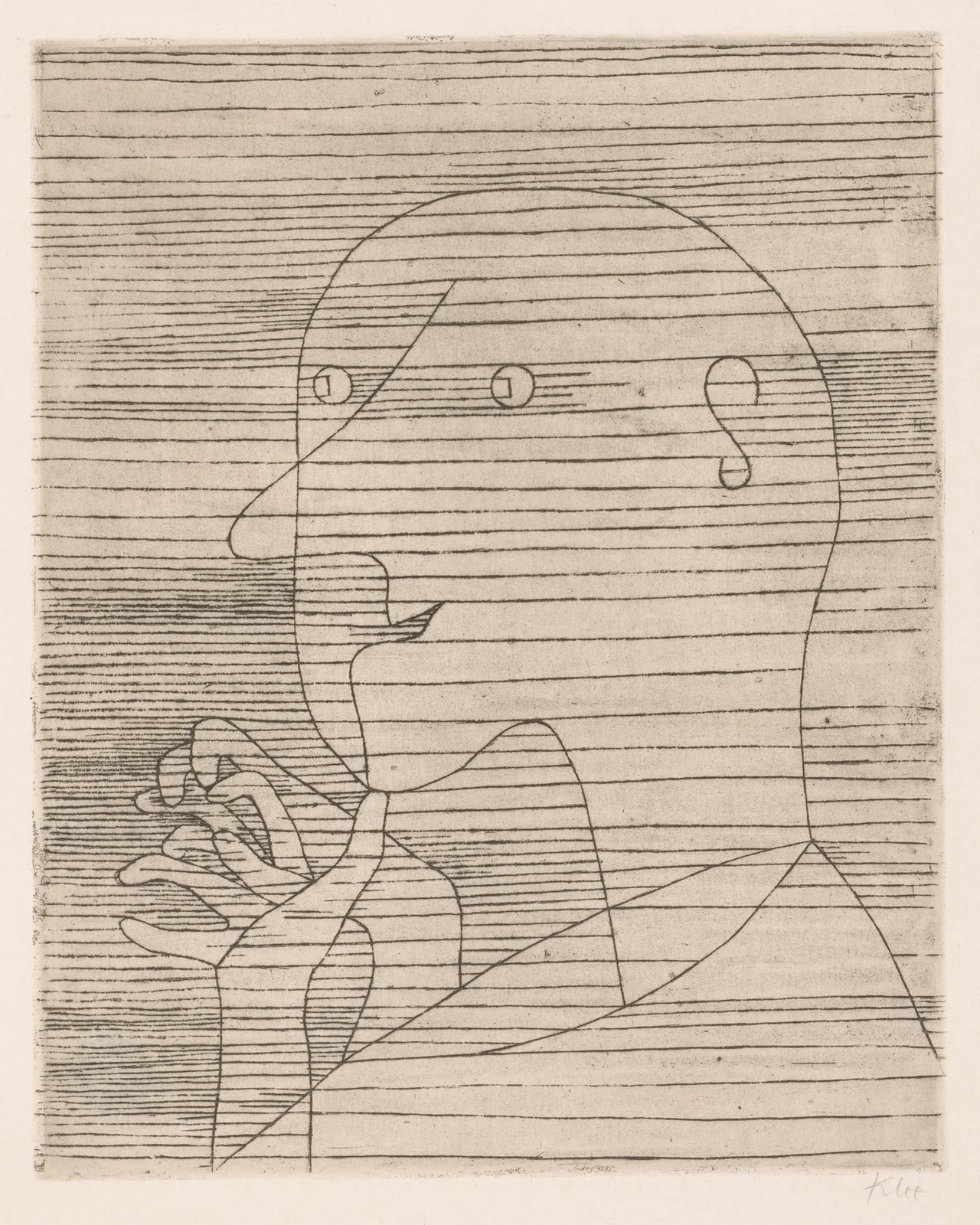The Calculating Old Man av Paul Klee