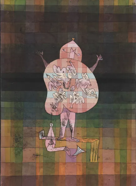 Ventriloquist and Crier in the Moor av Paul Klee