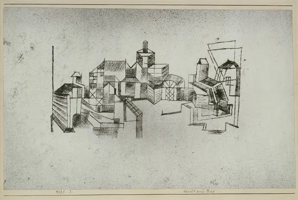 View of a Fortress av Paul Klee