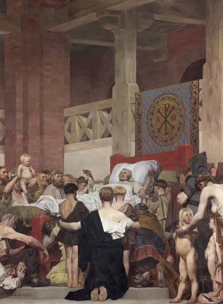 La Mort de sainte Geneviève, 1874 – nr 1 av Jean-Paul Laurens