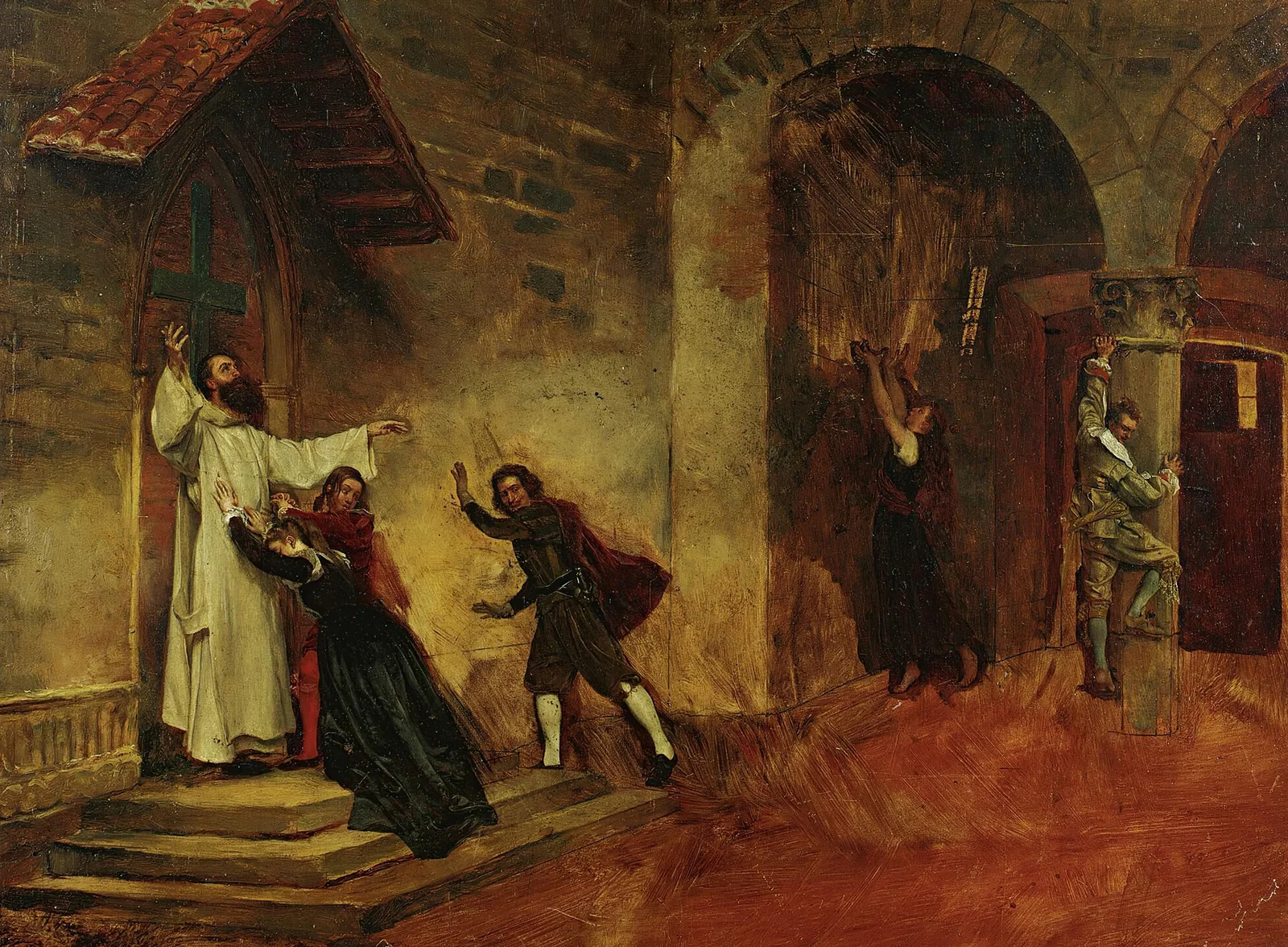 The Fire av Jean-Paul Laurens