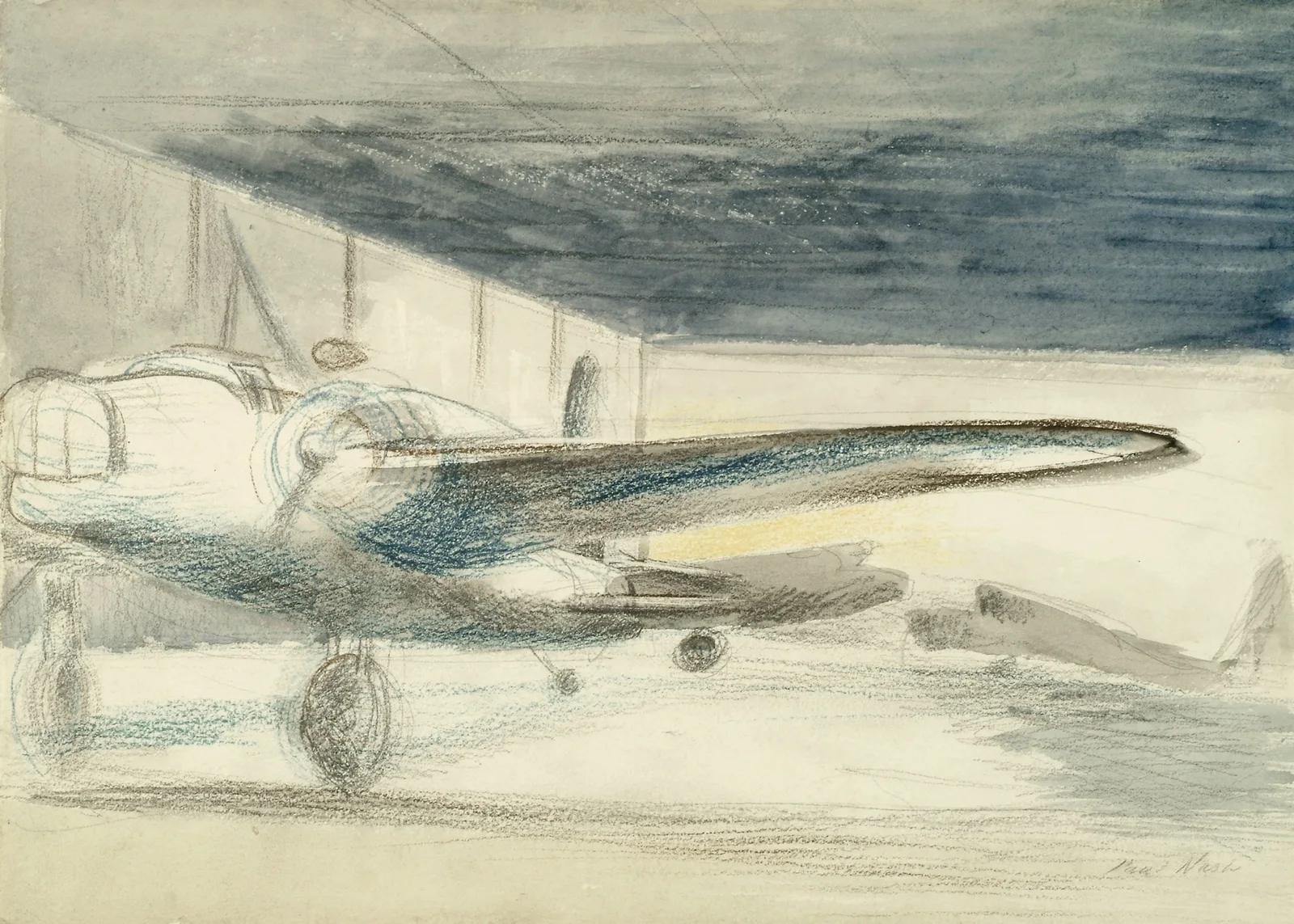 Bomber Lair av Paul Nash