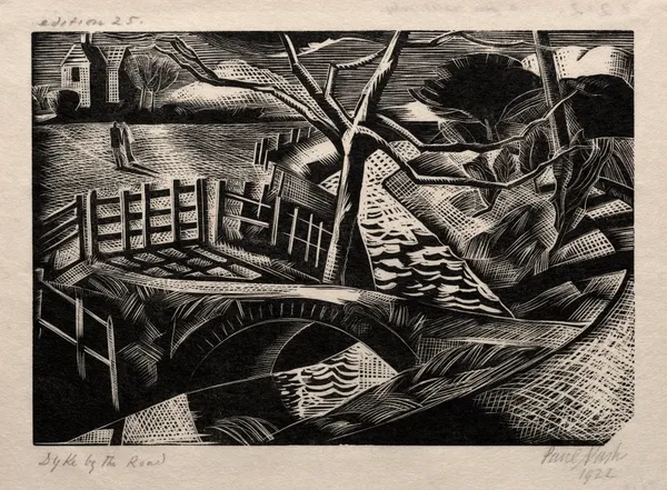 Dyke by the Road av Paul Nash