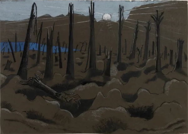 Sunrise, Inverness Copse av Paul Nash