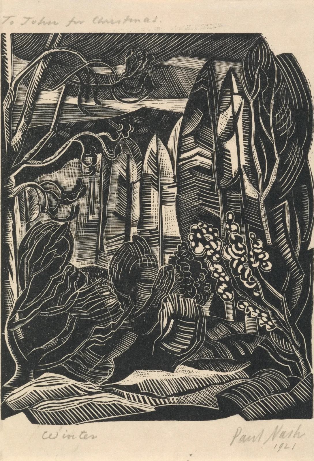 Winter, Hampden av Paul Nash