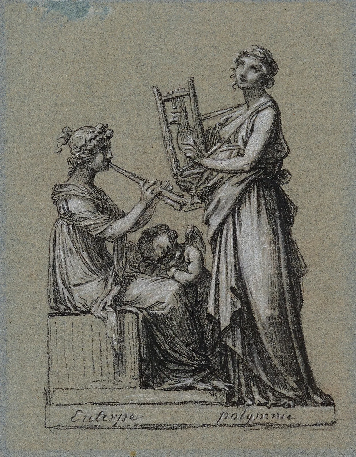 Euterpe et Polymnie av Pierre-Paul Prud'hon