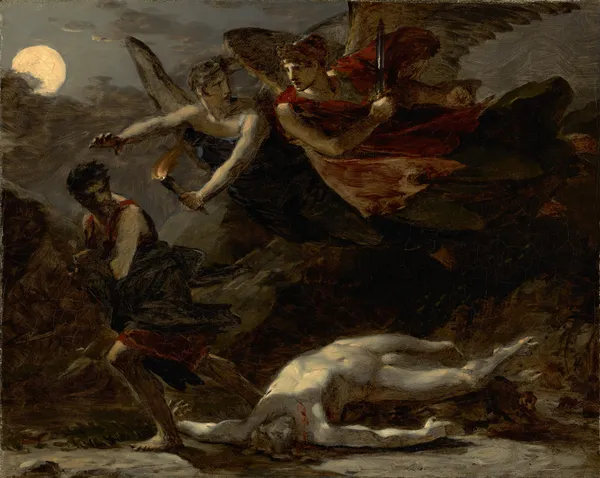 Justice and Divine Vengeance Pursuing Crime av Pierre-Paul Prud'hon
