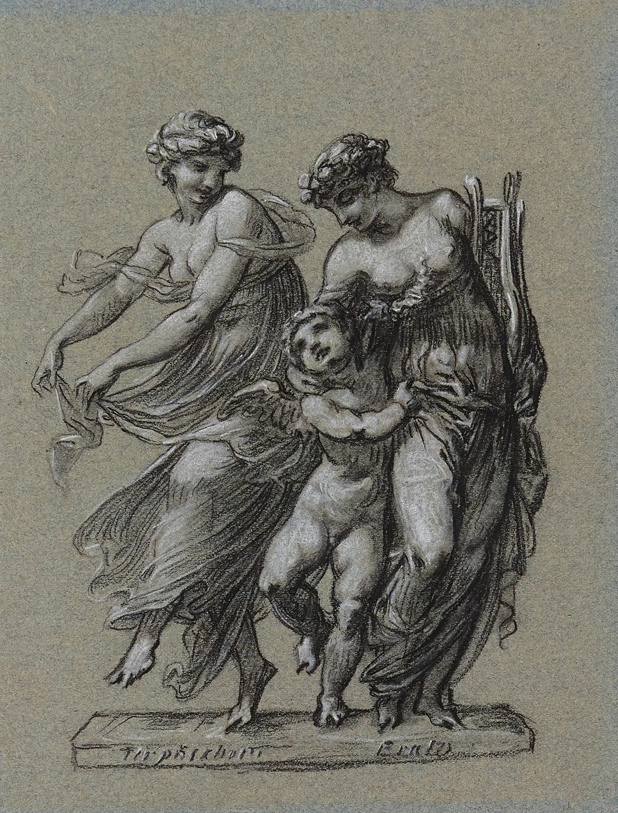 Terspichore et Erato av Pierre-Paul Prud'hon