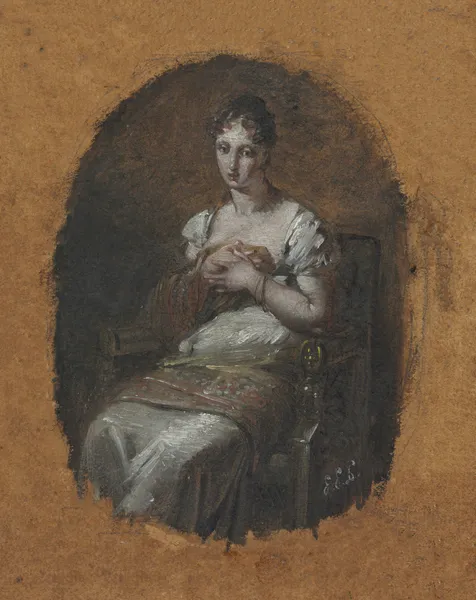 Young Woman Seated av Pierre-Paul Prud'hon