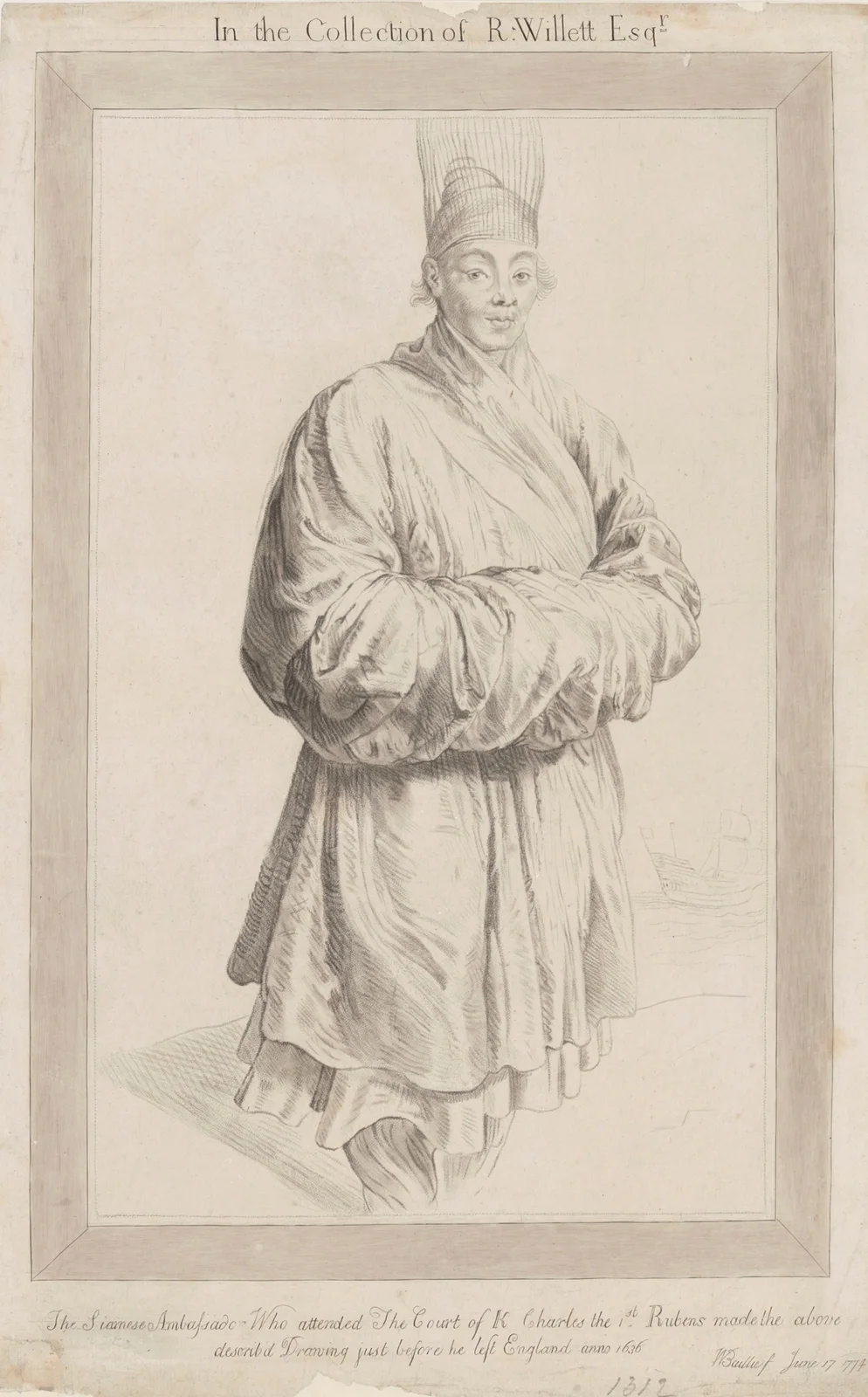 A Siamese Envoy av Peter Paul Rubens