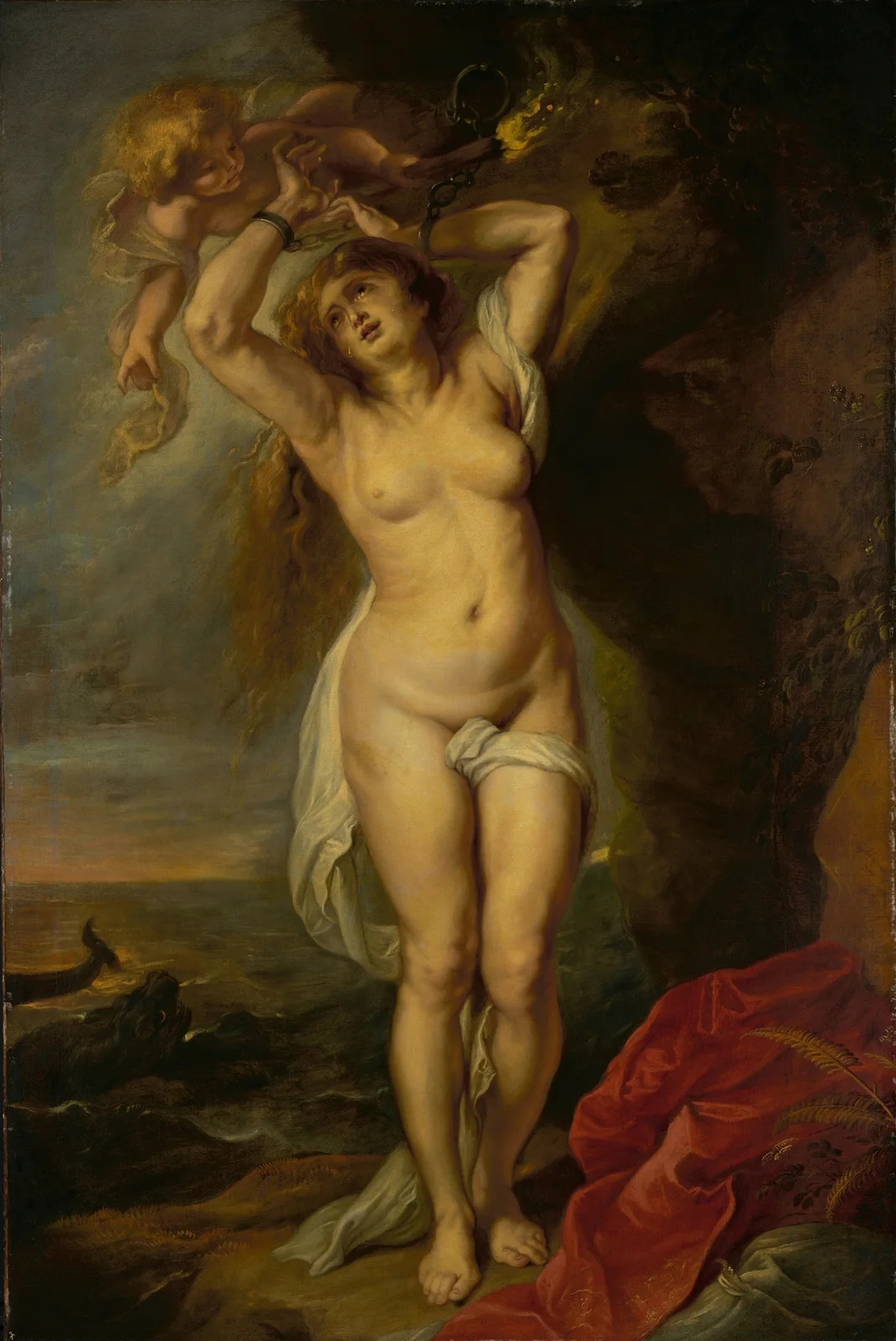 Andromeda av Follower of Peter Paul Rubens