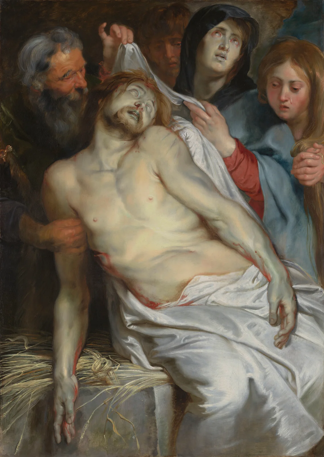 Christ on the Straw av Peter Paul Rubens