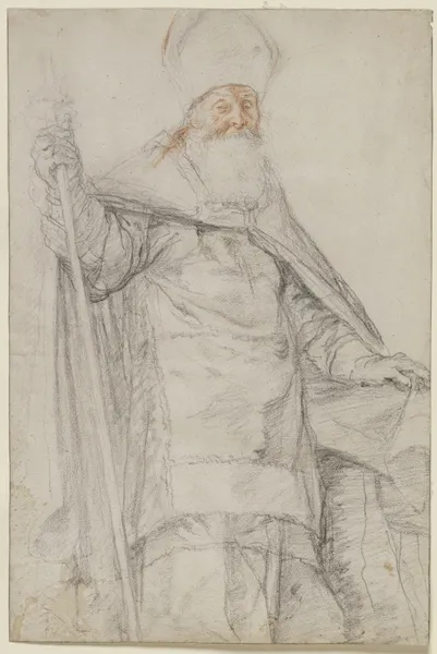 Ein Bischof in vollem Ornat av Peter Paul Rubens